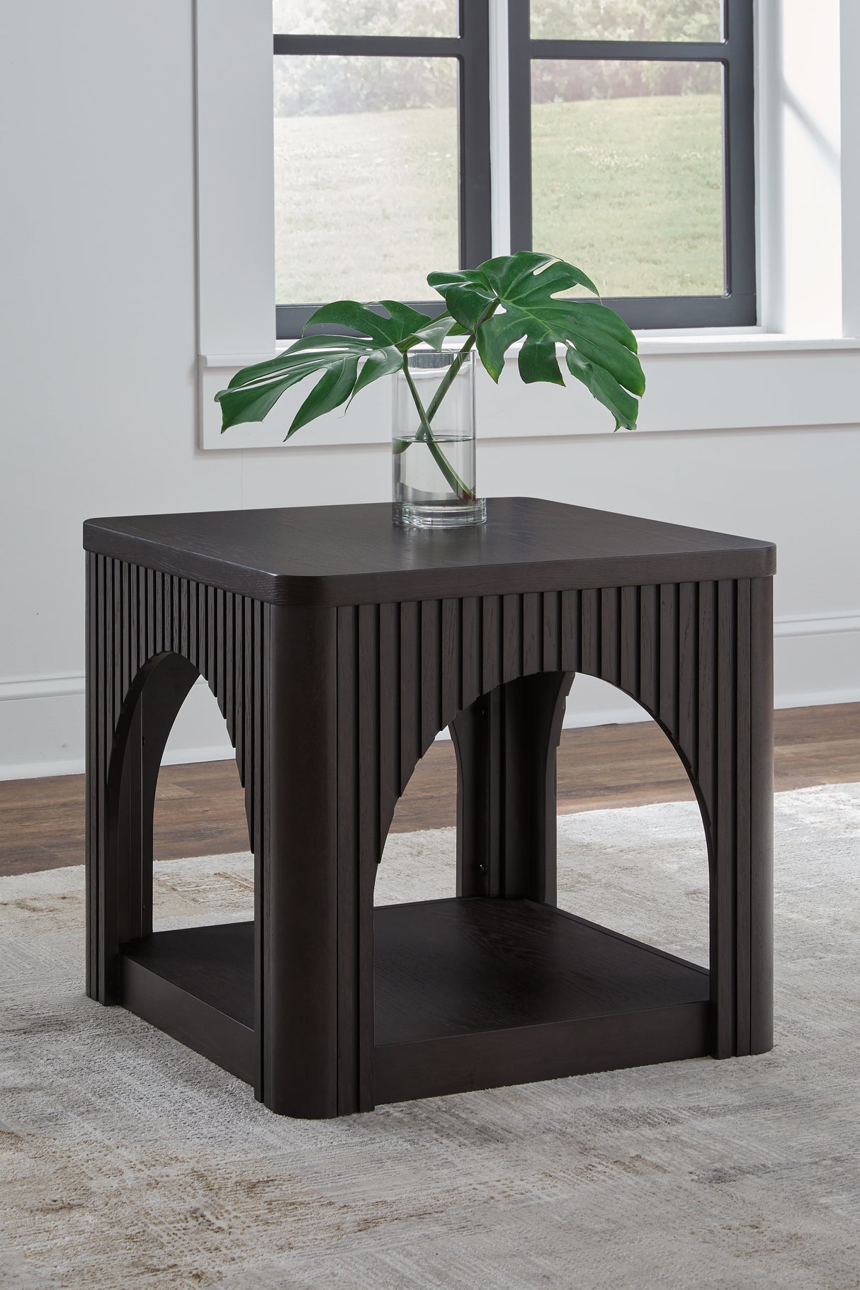 Furniture City - MS - Ashley Furniture - Yellink End Table - Square End Table / Black - T760-2