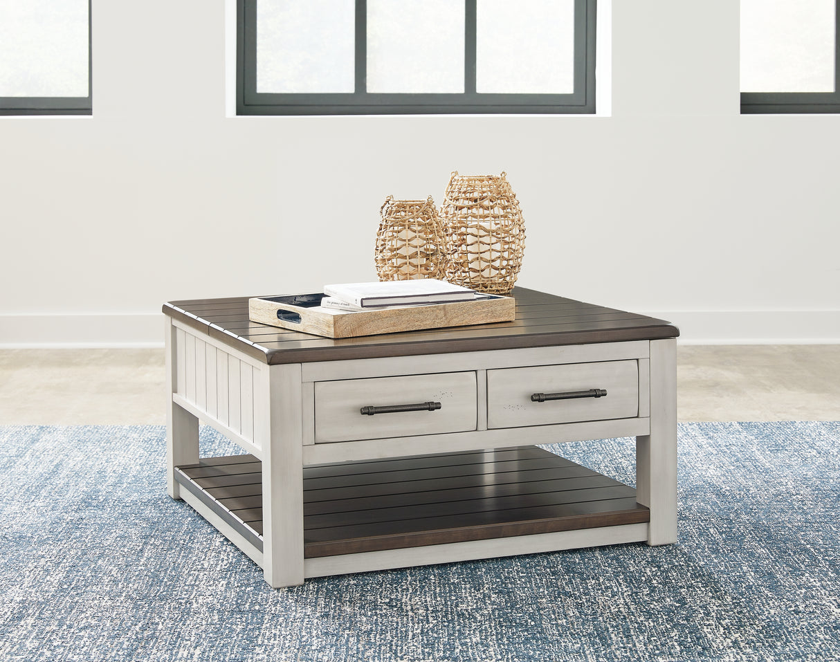 Furniture City - MS - Ashley Furniture - Darborn Lift-Top Coffee Table - Lift Top Cocktail Table / Gray/Brown - T796-00