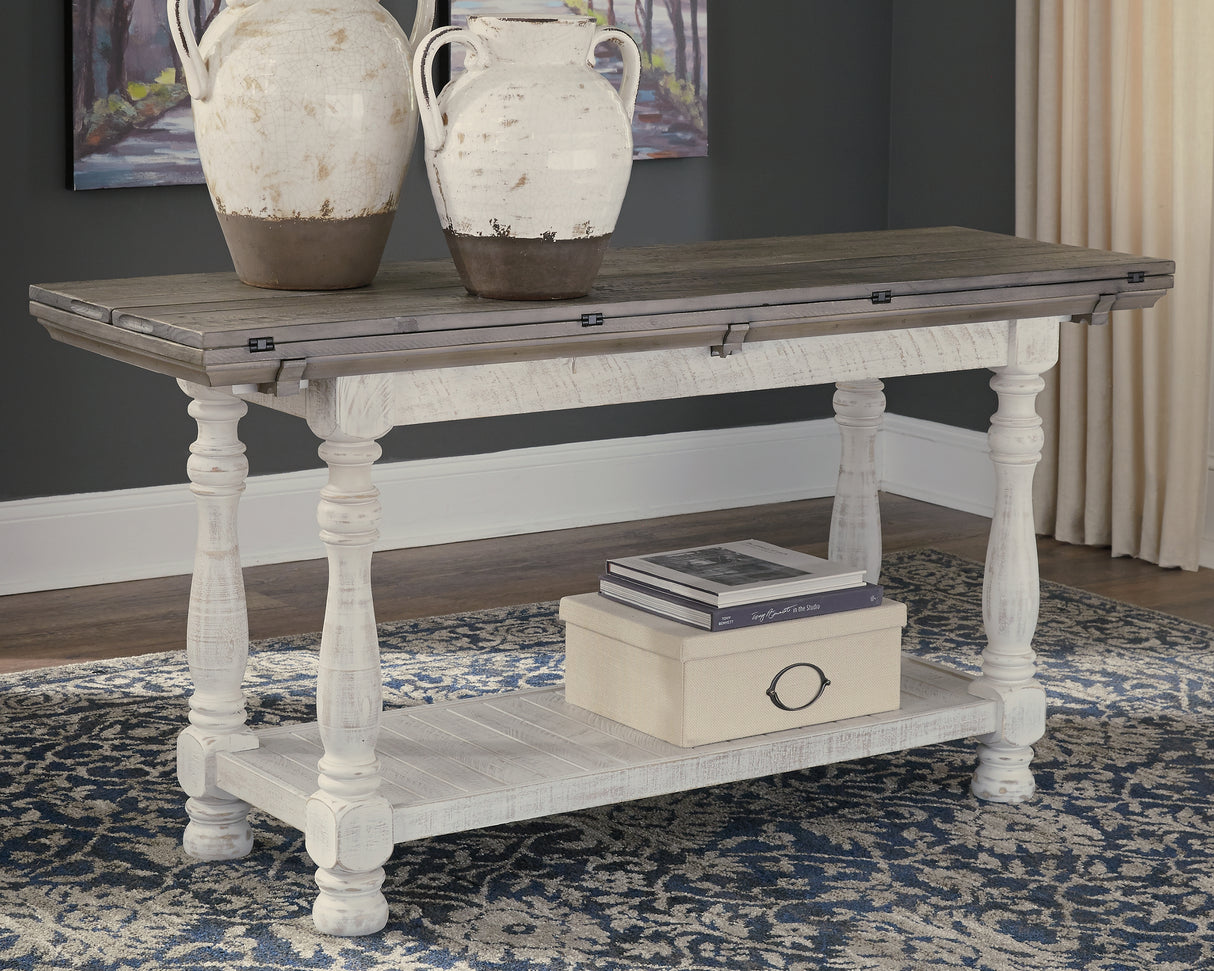 Furniture City - MS - Ashley Furniture - Havalance Sofa/Console Table - Flip Top Sofa Table / Gray/White - T814-4