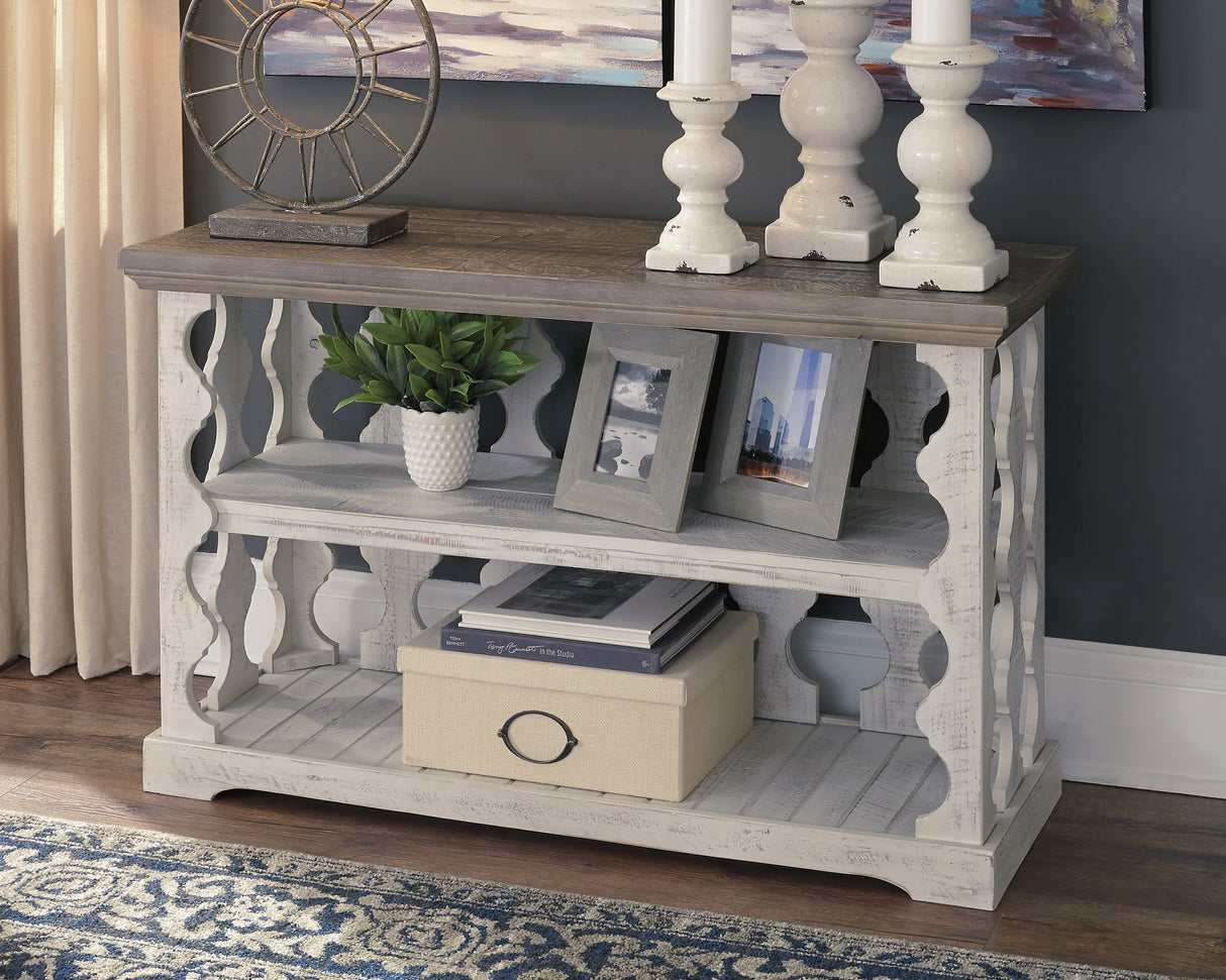 Furniture City - MS - Ashley Furniture - Havalance Sofa/Console Table - Console Sofa Table / Gray/White - T814-5