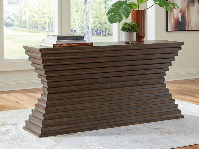 Furniture City - MS - Ashley Furniture - Hannodream Sofa Table - Sofa Table / Warm Brown - T821-4