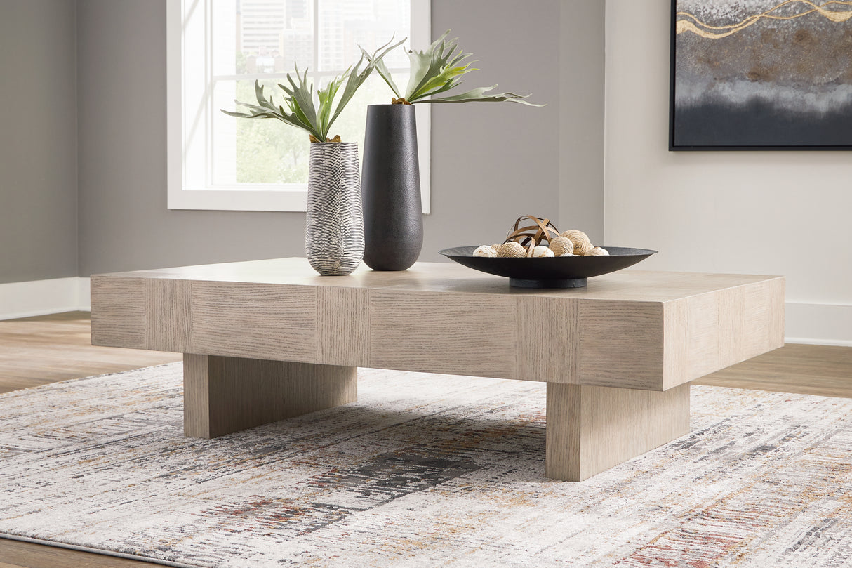 Furniture City - MS - Ashley Furniture - Jorlaina Coffee Table - Square Cocktail Table / Light Grayish Brown - T622-8