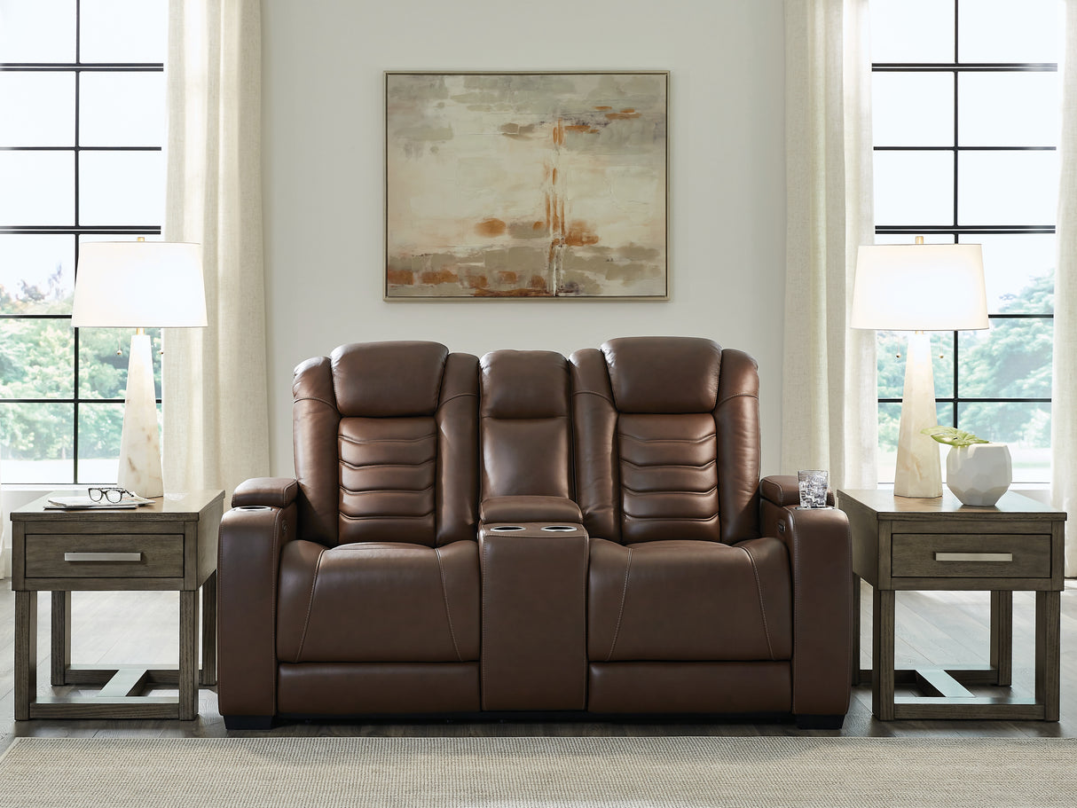 Furniture City - MS - Ashley Furniture - High Impact Living Room - PWR REC Loveseat/CON/ADJ HDRST / Tobacco - U1060118