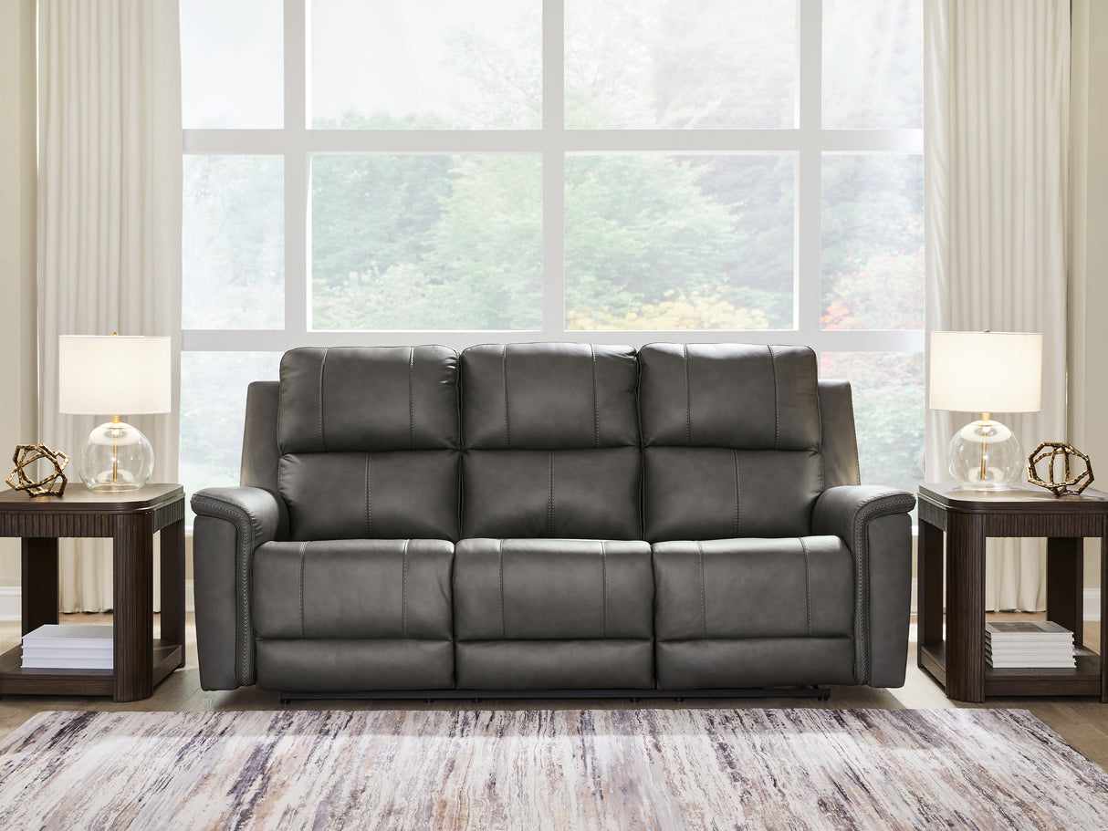 Furniture City - MS - Ashley Furniture - Bleckley Living Room - PWR REC Sofa with ADJ Headrest / Anchor - PCU1200015