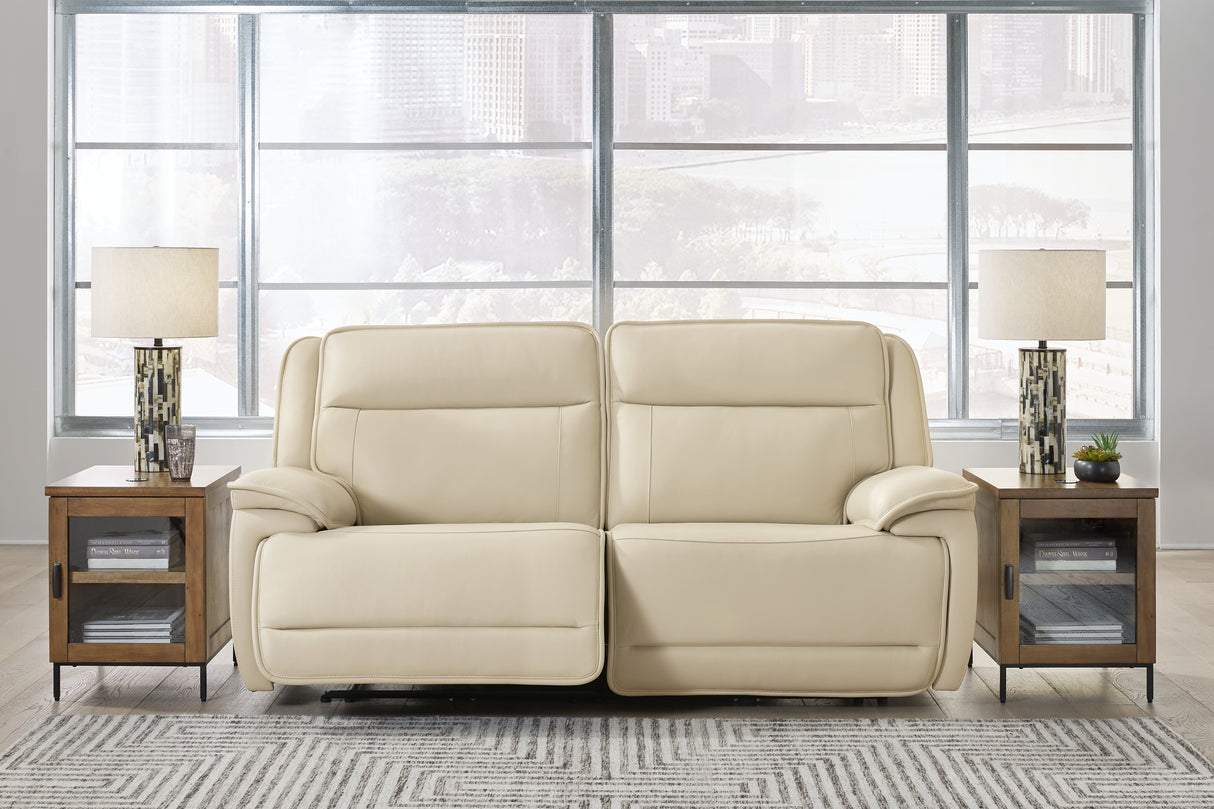 Furniture City - MS - Ashley Furniture - Double Deal Sectional - 2-Piece Power Reclining Loveseat Sectional / Almond - U13001S3