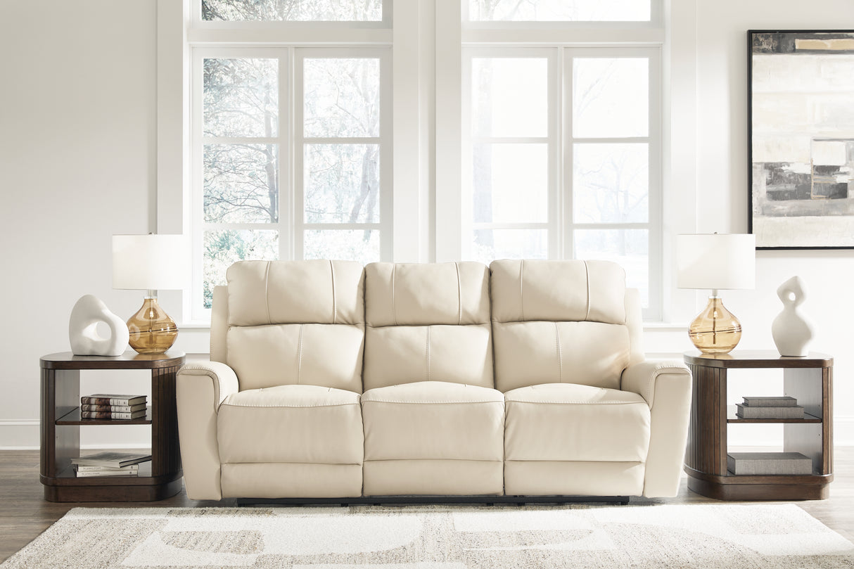 Furniture City - MS - Ashley Furniture - Dahlmoore Living Room - Reclining Power Sofa / Almond - U1320087