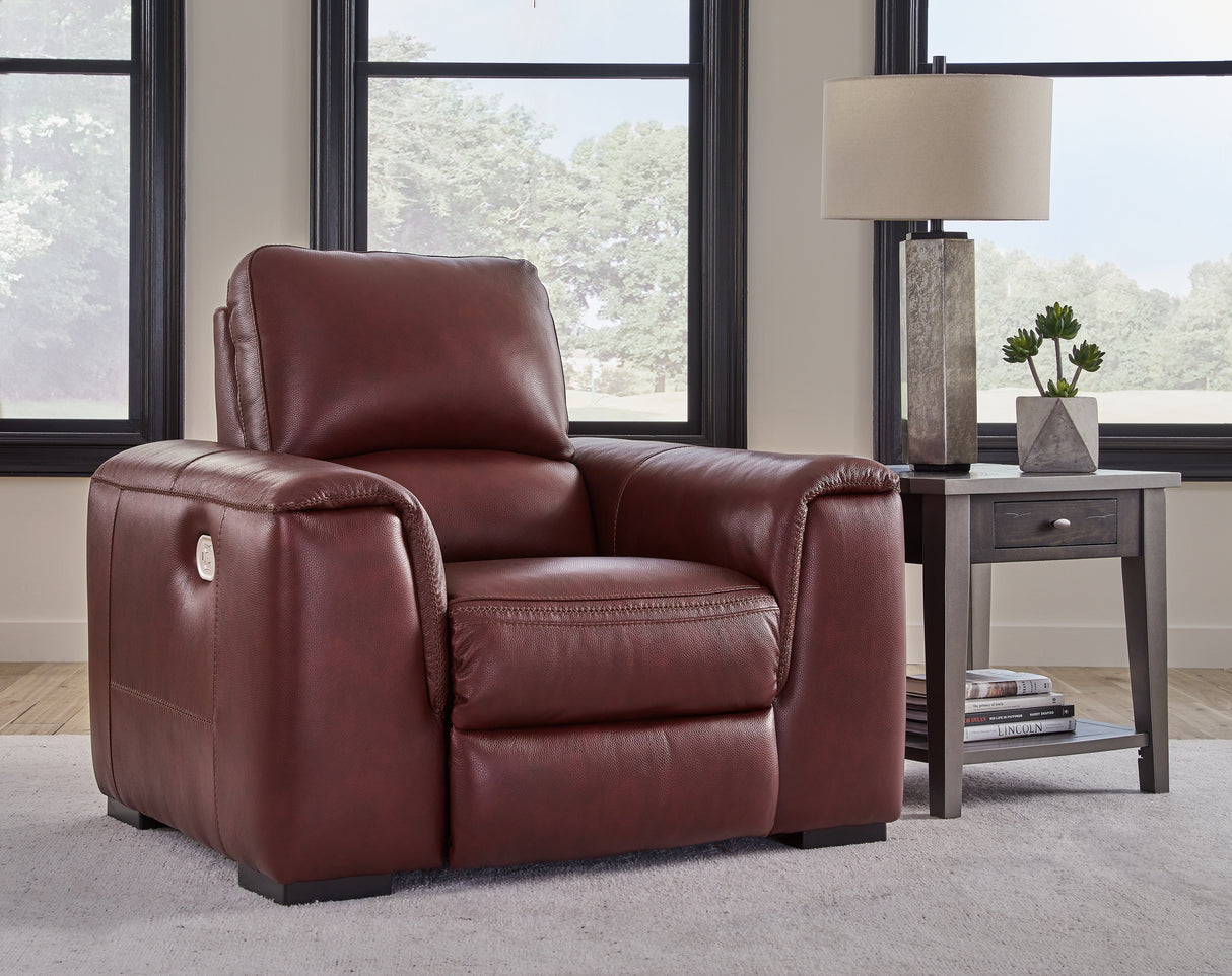 Furniture City - MS - Ashley Furniture - Alessandro Living Room - PWR Recliner/ADJ Headrest / Garnet - U2550113