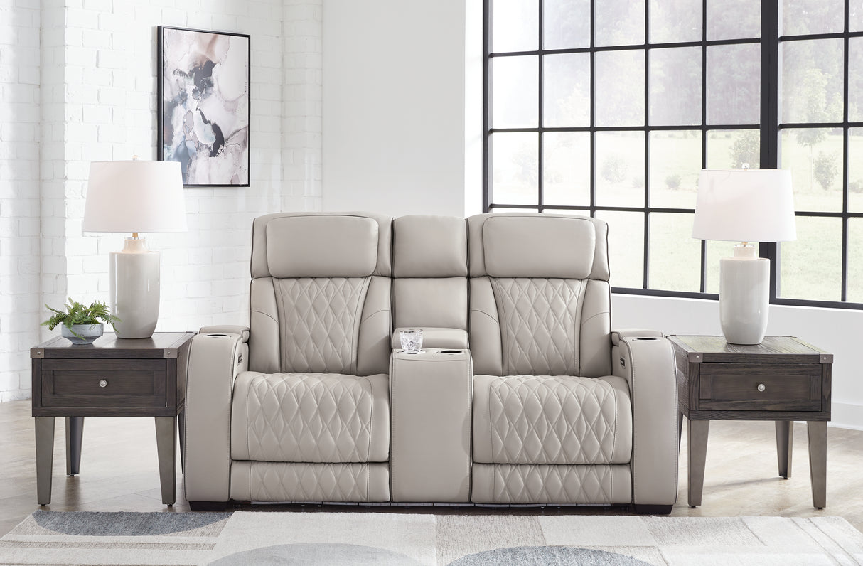 Furniture City - MS - Ashley Furniture - Boyington Living Room - PWR REC Loveseat/CON/ADJ HDRST / Gray - U2710518