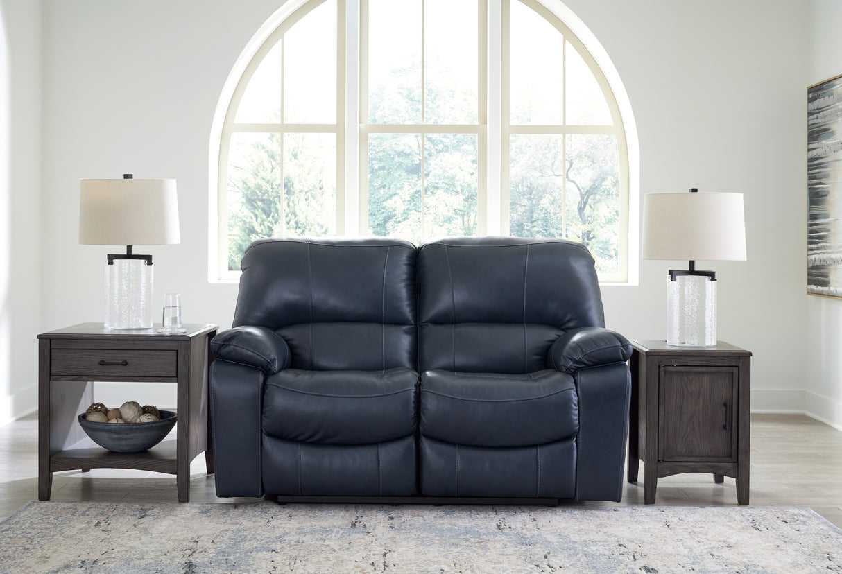 Furniture City - MS - Ashley Furniture - Leesworth Living Room - Reclining Power Loveseat / Ocean - U4380974