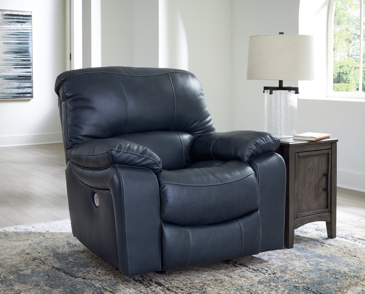 Furniture City - MS - Ashley Furniture - Leesworth Living Room - Power Rocker Recliner / Ocean - U4380998