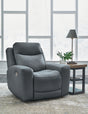 Furniture City - MS - Ashley Furniture - Mindanao Living Room - PWR REC Loveseat/CON/ADJ HDRST / Steel - U5950418