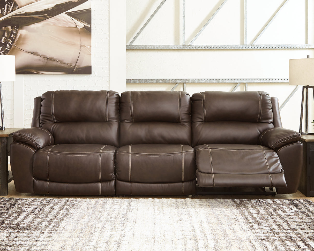 Furniture City - MS - Ashley Furniture - Dunleith Sectional - 3-Piece Power Reclining Sofa / Chocolate - U71604S5