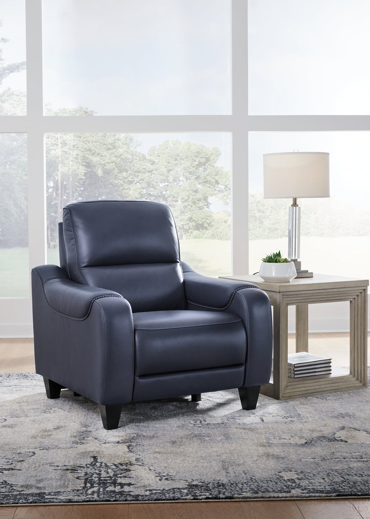 Furniture City - MS - Ashley Furniture - Mercomatic Living Room - PWR REC Sofa with ADJ Headrest / Ocean - U7531115