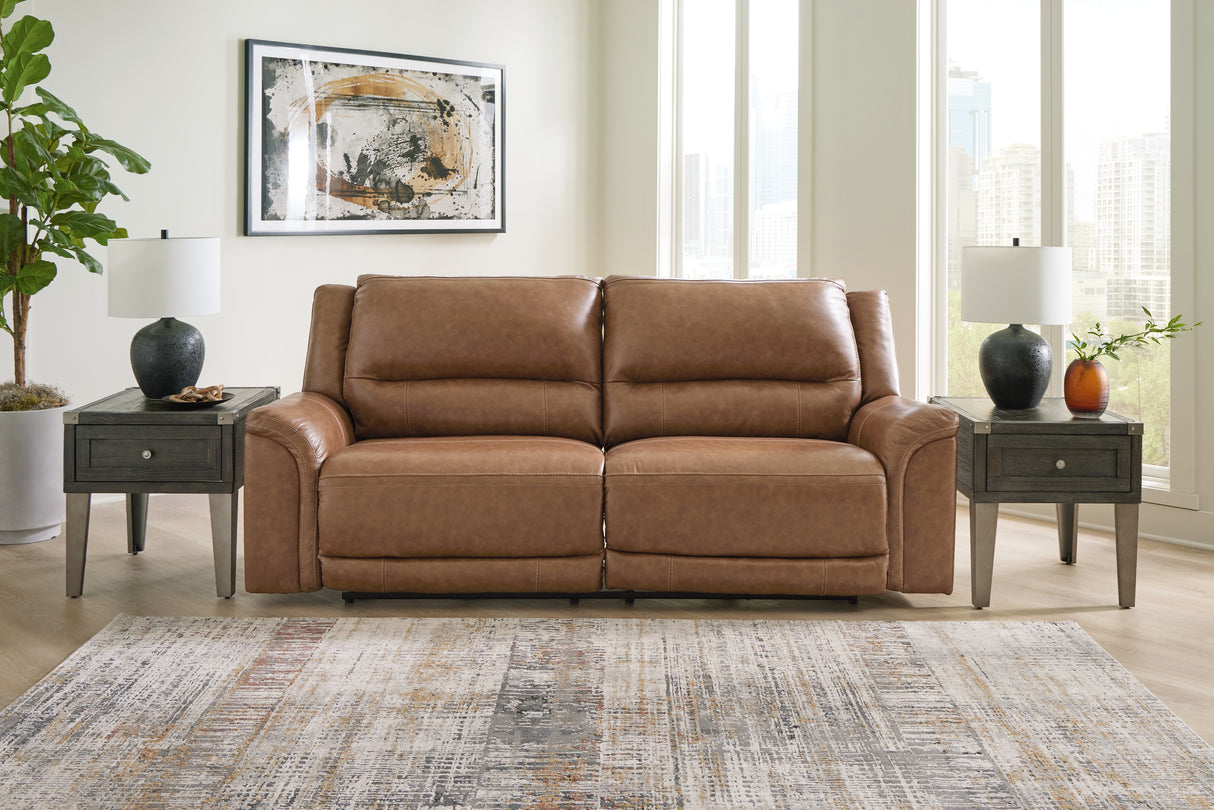Furniture City - MS - Ashley Furniture - Trasimeno Living Room - 2 Seat PWR REC Sofa ADJ HDREST / Caramel - U8281547