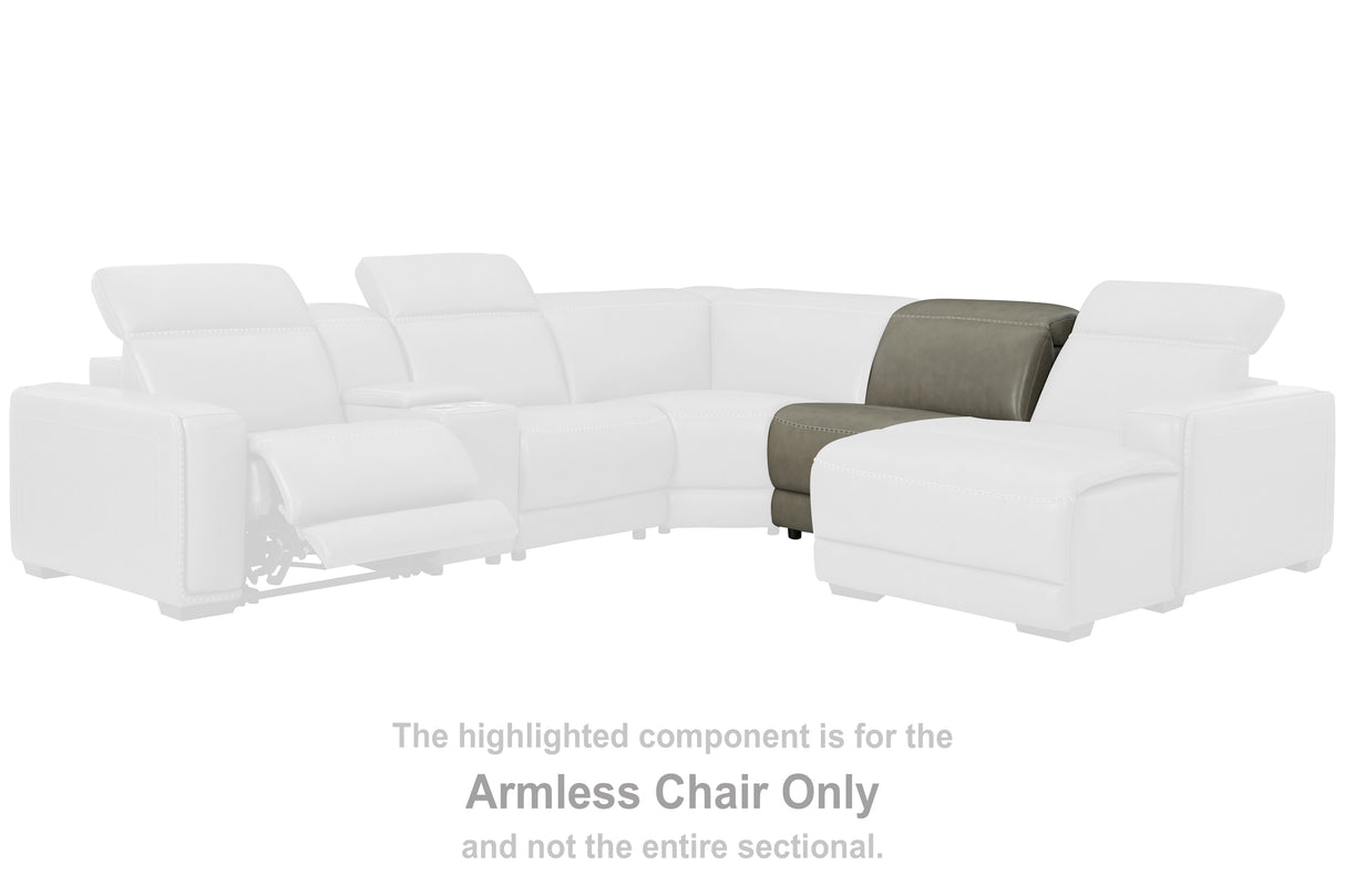 Furniture City - MS - Ashley Furniture - Correze Sectional - Armless Chair / Gray - U9420246
