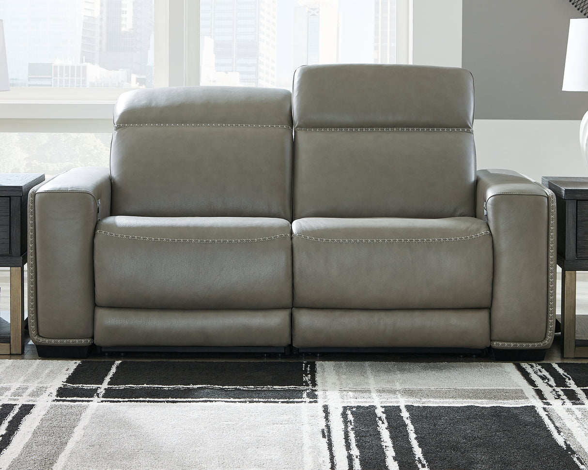 Furniture City - MS - Ashley Furniture - Correze Sectional - 2-Piece Power Reclining Sectional / Gray - U94202S10