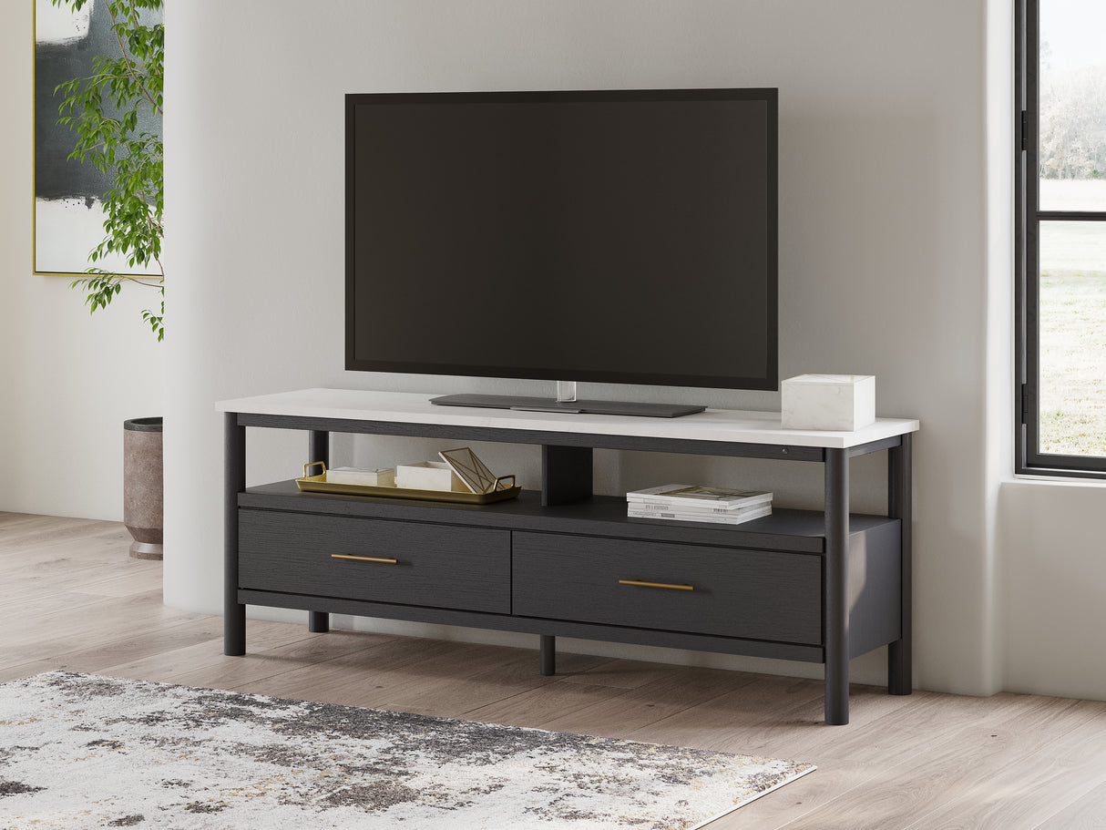 Furniture City - MS - Ashley Furniture - Cadmori TV Stand - 72" / Black/White - W2616-68