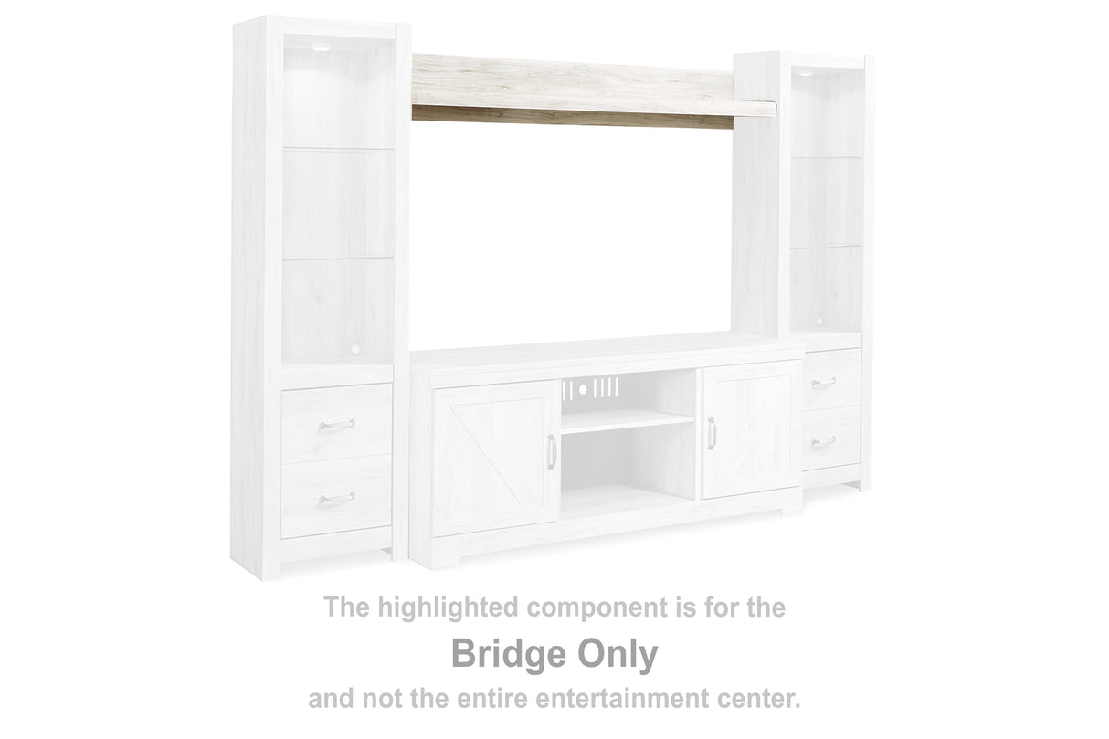 Furniture City - MS - Ashley Furniture - Bellaby Entertainment Center - Bridge / Whitewash - W331-27