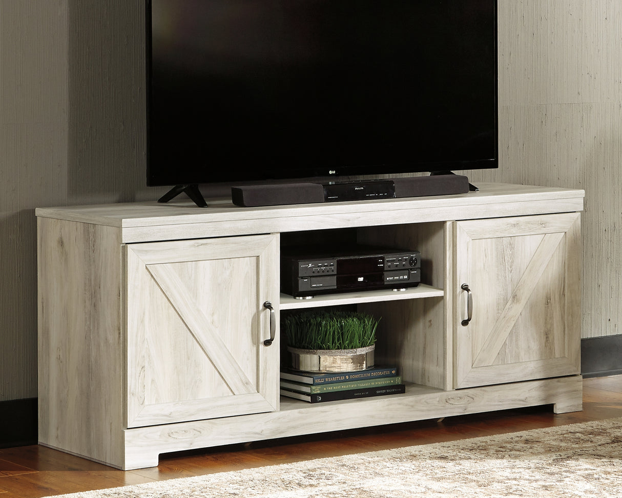 Furniture City - MS - Ashley Furniture - Bellaby TV Stand - 63" / Whitewash - W331-68