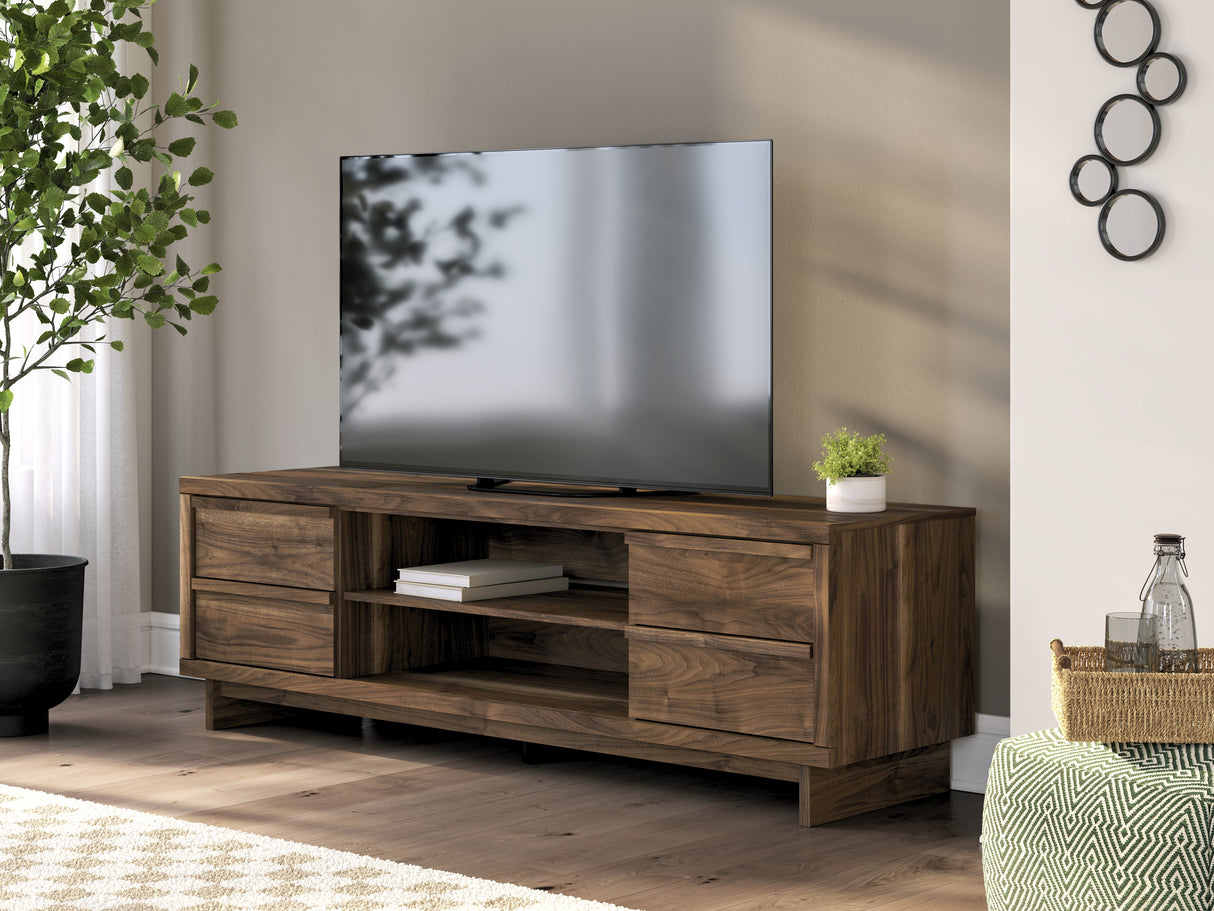 Furniture City - MS - Ashley Furniture - Zadilyn 72" TV Stand - 72" / Brown - W3367-68