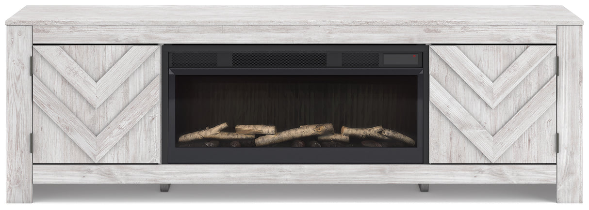 Cayboni 71" TV Stand with Electric Fireplace