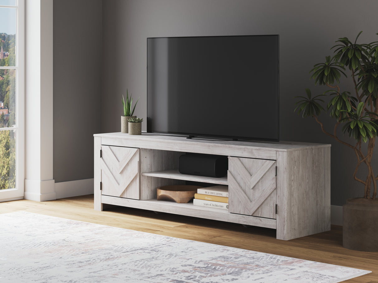 Furniture City - MS - Ashley Furniture - Cayboni TV Stand - 71" / Whitewash - W3788-68