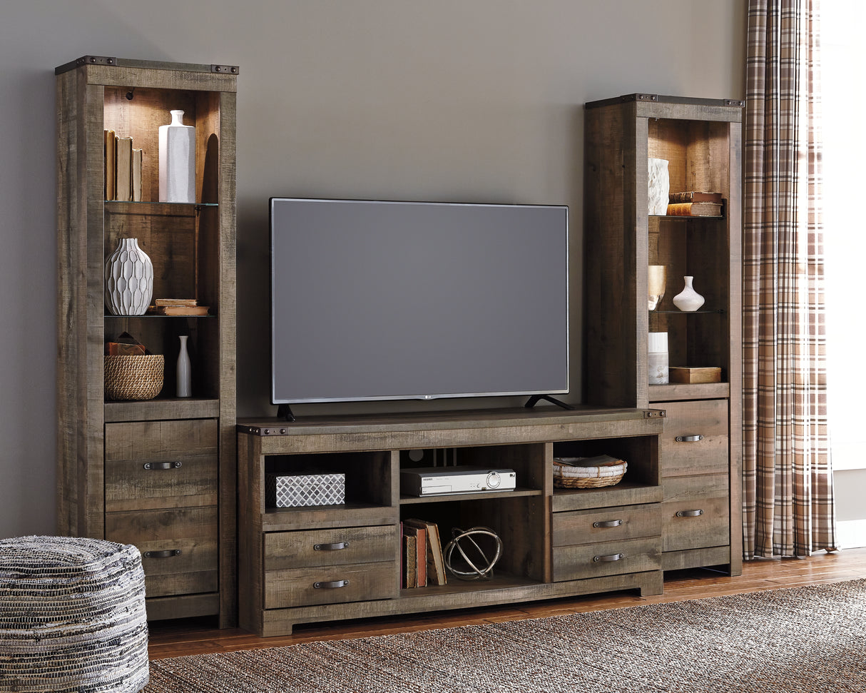 Furniture City - MS - Ashley Furniture - Trinell 3-Piece Entertainment Center - 3-Piece Entertainment Center / Brown - W446W18