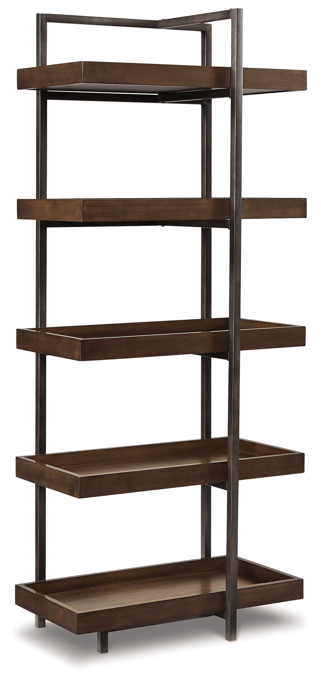 Furniture City - MS - Ashley Furniture - Starmore Entertainment Center - 3-Piece Entertainment Center / Brown/Gunmetal - W633W1