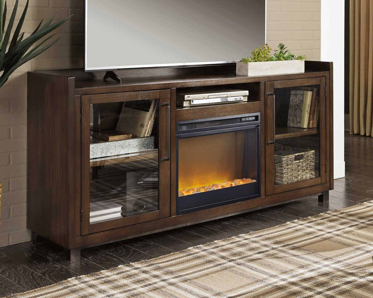 Furniture City - MS - Ashley Furniture - Starmore 70" TV Stand with Electric Fireplace - 70" TV Stand with Electric Fireplace / Brown - W633W4
