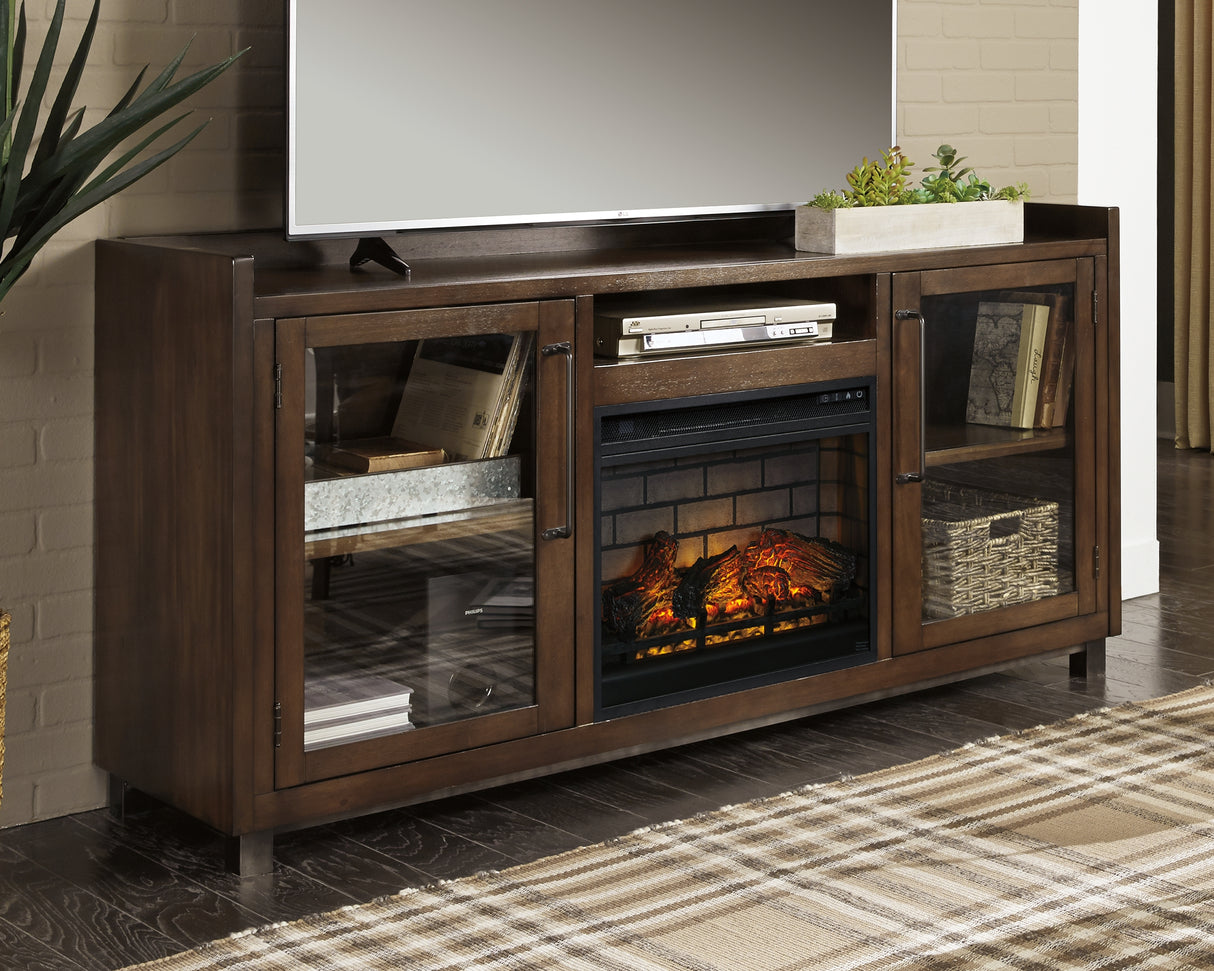 Furniture City - MS - Ashley Furniture - Starmore 70" TV Stand with Electric Fireplace - 70" TV Stand with Electric Fireplace / Brown - W633W5