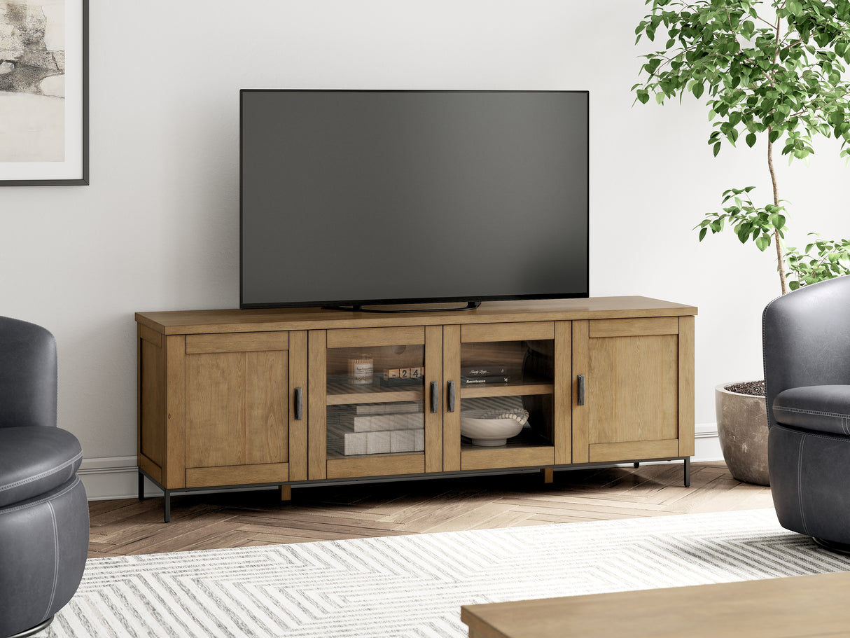 Furniture City - MS - Ashley Furniture - Torlanta 72" TV Stand - 72" / Brown - W686-68
