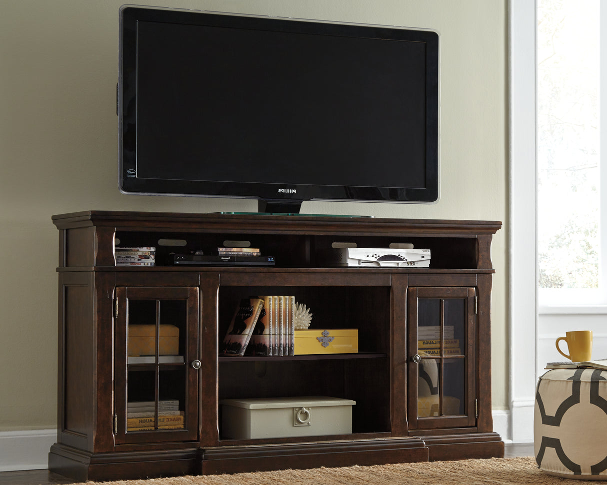 Furniture City - MS - Ashley Furniture - Roddinton 72" TV Stand - 72" / Dark Brown - W701-88