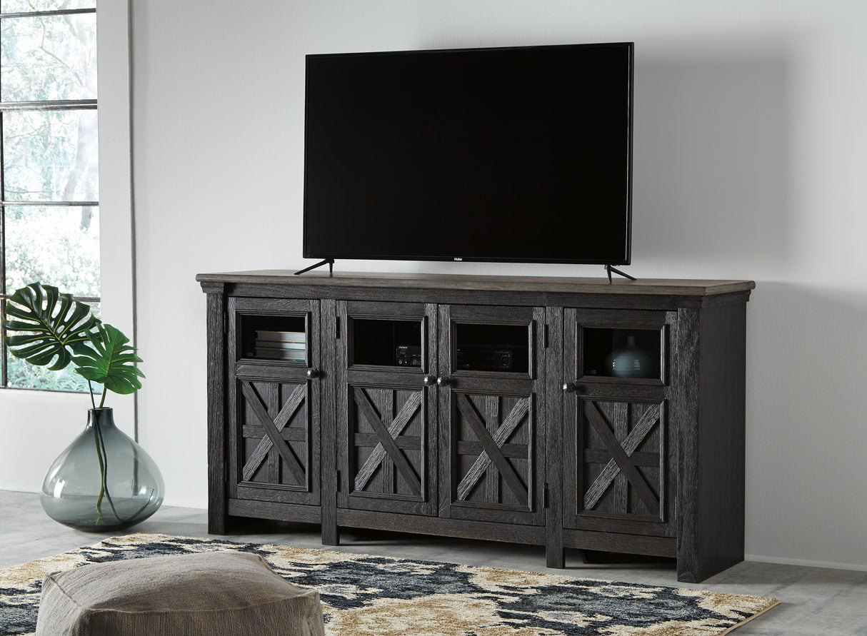 Furniture City - MS - Ashley Furniture - Tyler Creek 74" TV Stand - 74" / Black/Gray - W736-68