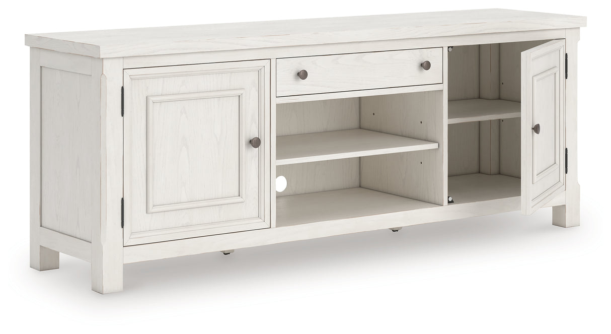 Furniture City - MS - Ashley Furniture - Robbinsdale 72" TV Stand - 72" / Antique White - W742-68