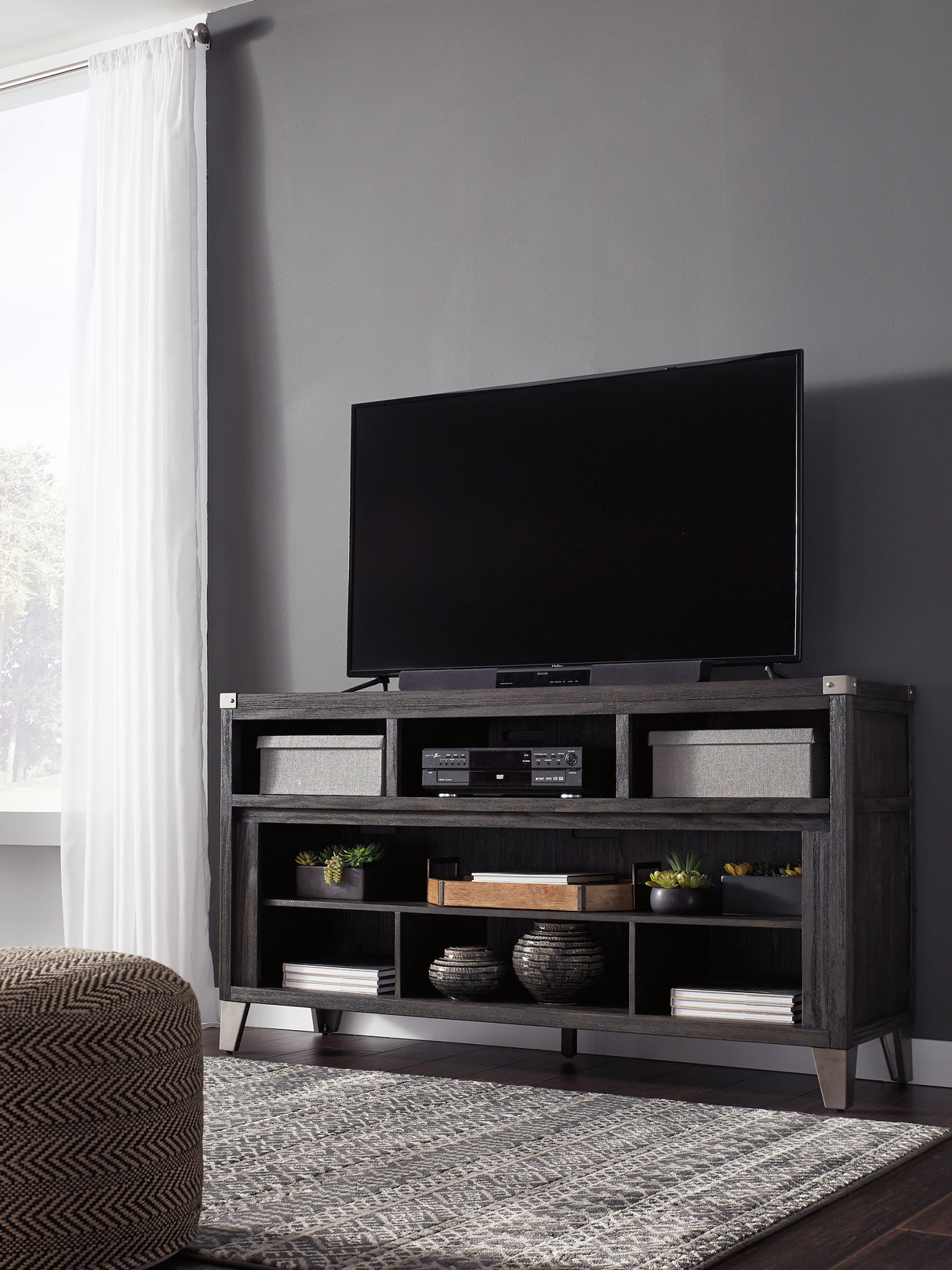 Furniture City - MS - Ashley Furniture - Todoe 65" TV Stand - 65" / Gray - W901-68
