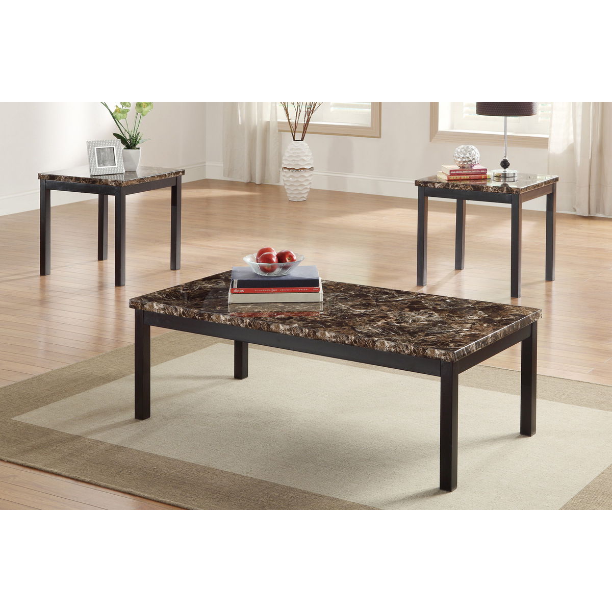 Tempe - 3 Piece Occasional Set - Brown