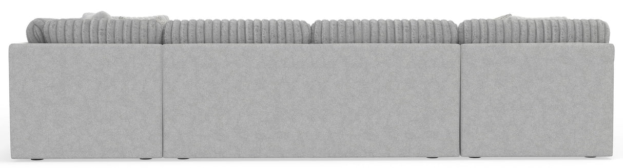 Logan - Upholstered Sectional With Comfort Coil Seating And Accent Pillows Included