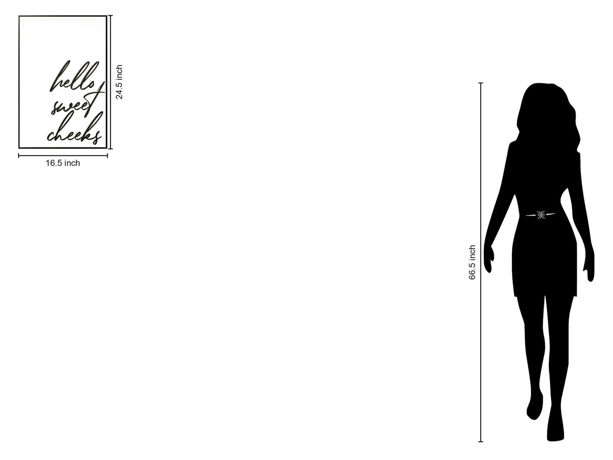 "Charming Greeting" Canvas In Frame - Black / White