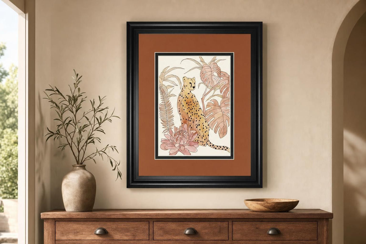 34x40 Blush Cheetah III By Annie Warren - Light Brown