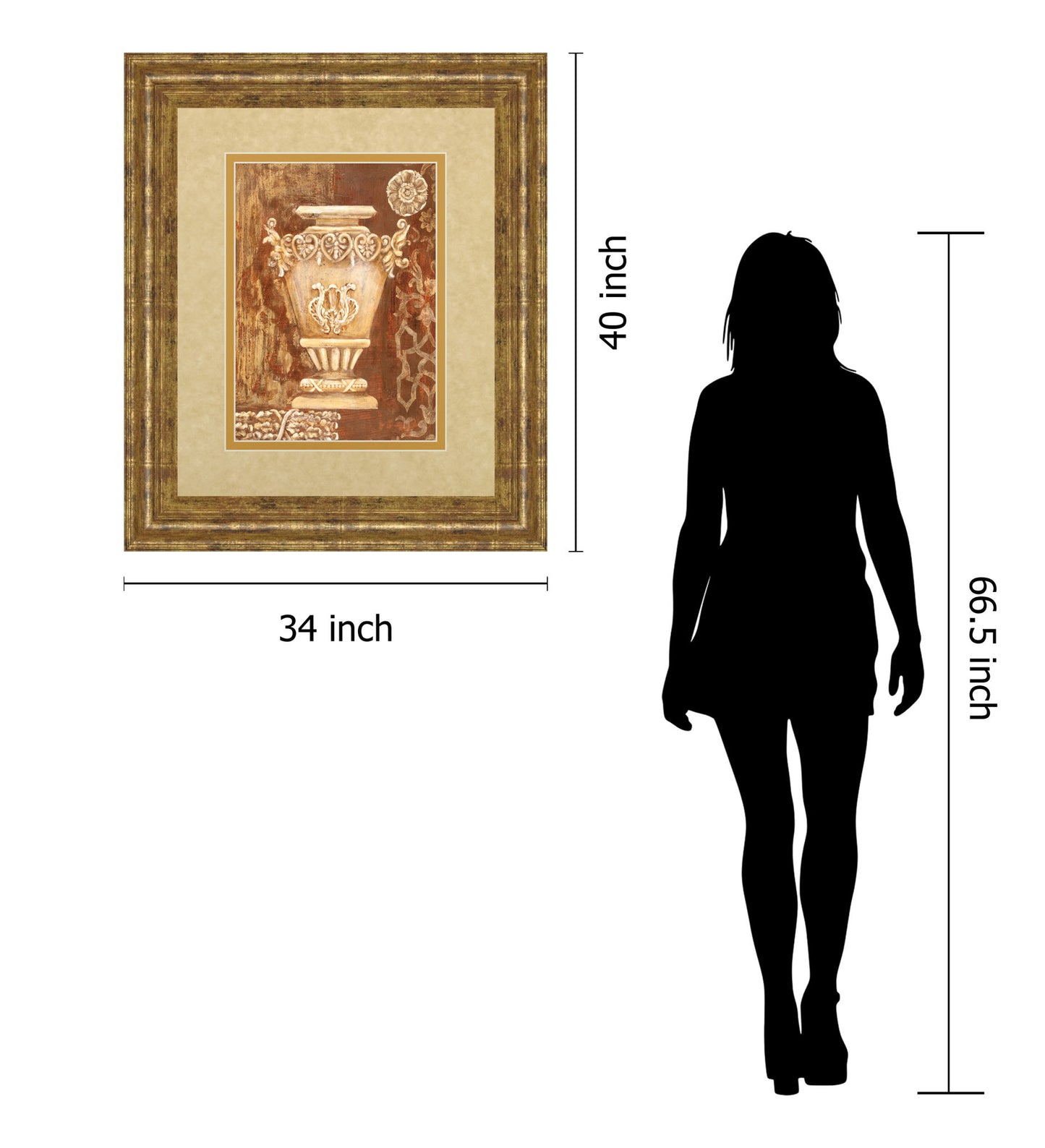 Precious Antiquity Il By Studio Nuvo - Framed Print Wall Art - Light Brown