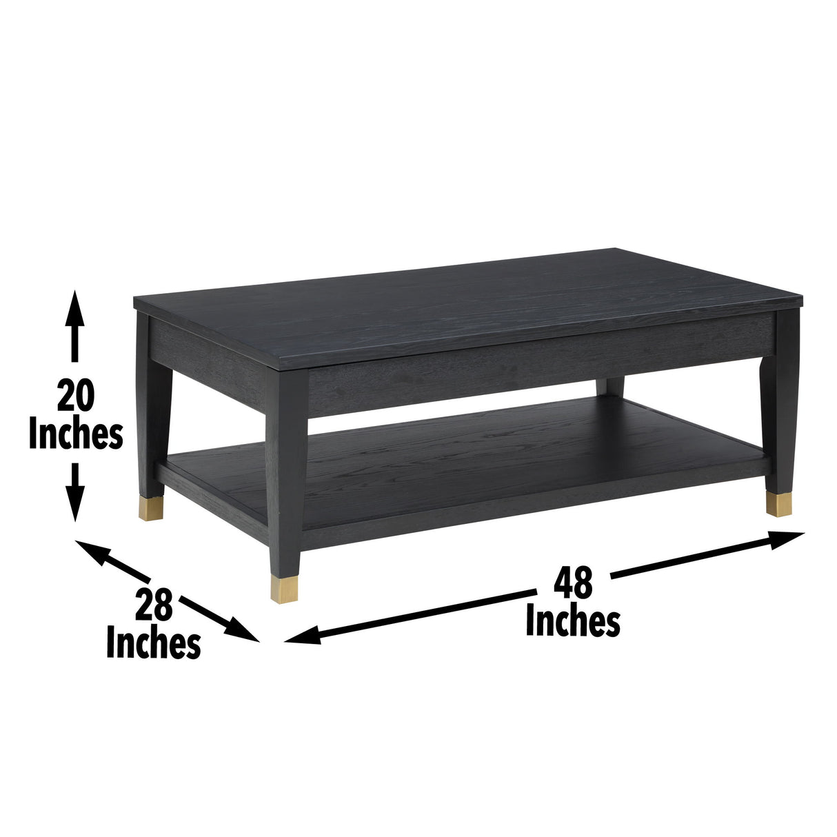 Yves - Lift-Top Coffee Table - Black