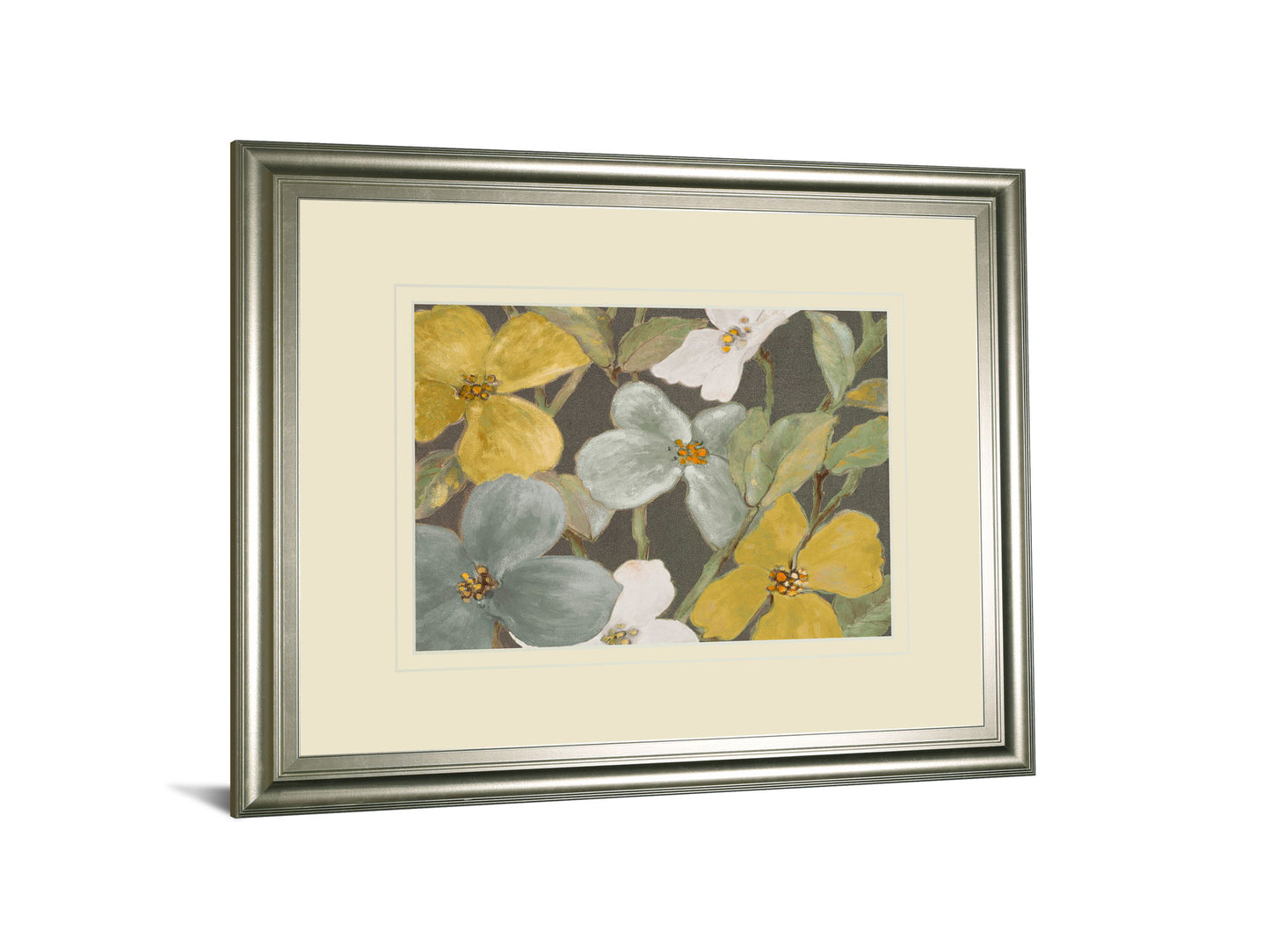 Garden Party In 2 By Lanie Loreth - Framed Print Wall Art - Beige