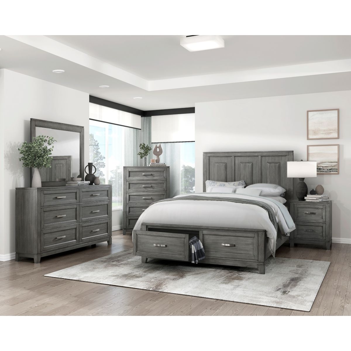 Garretson - Platform Bed With Footboard Storage