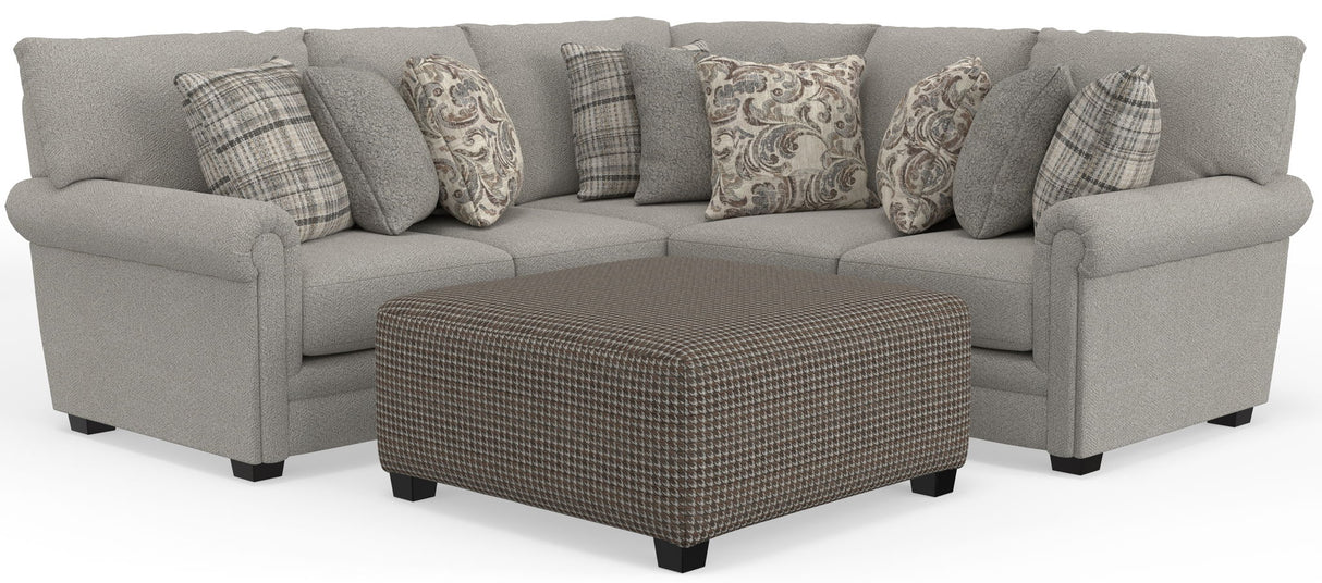 Livingston - Sectional With Comfort Coil Seating, 40" Cocktail Ottoman And Accent Pillows Included