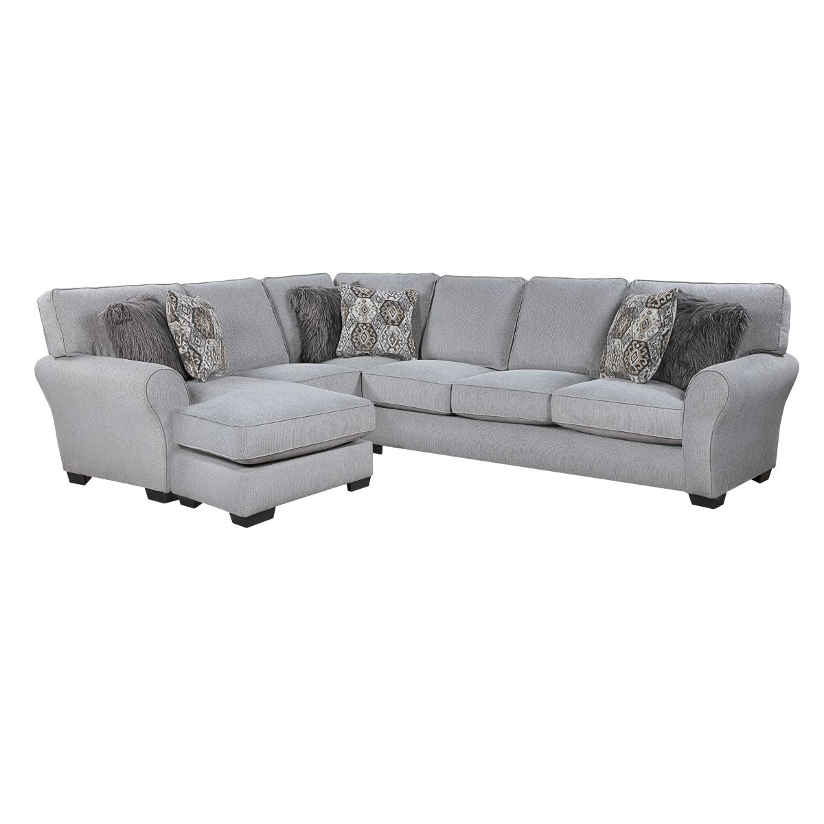 Kieran - 2 Piece Reversible Sectional - Gray