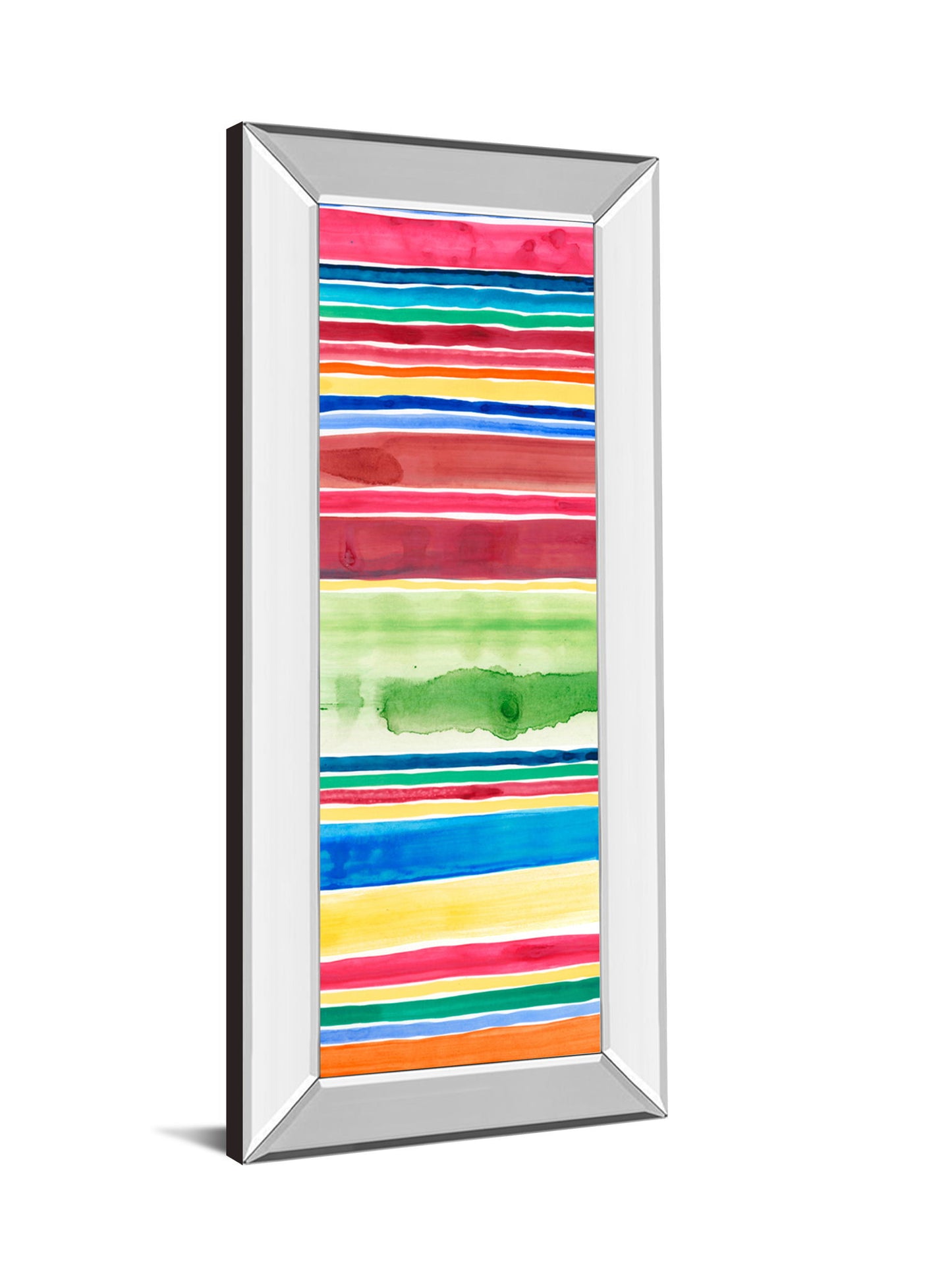 Cabana Panel Il By Regina Moore - Mirror Framed Print Wall Art - Red