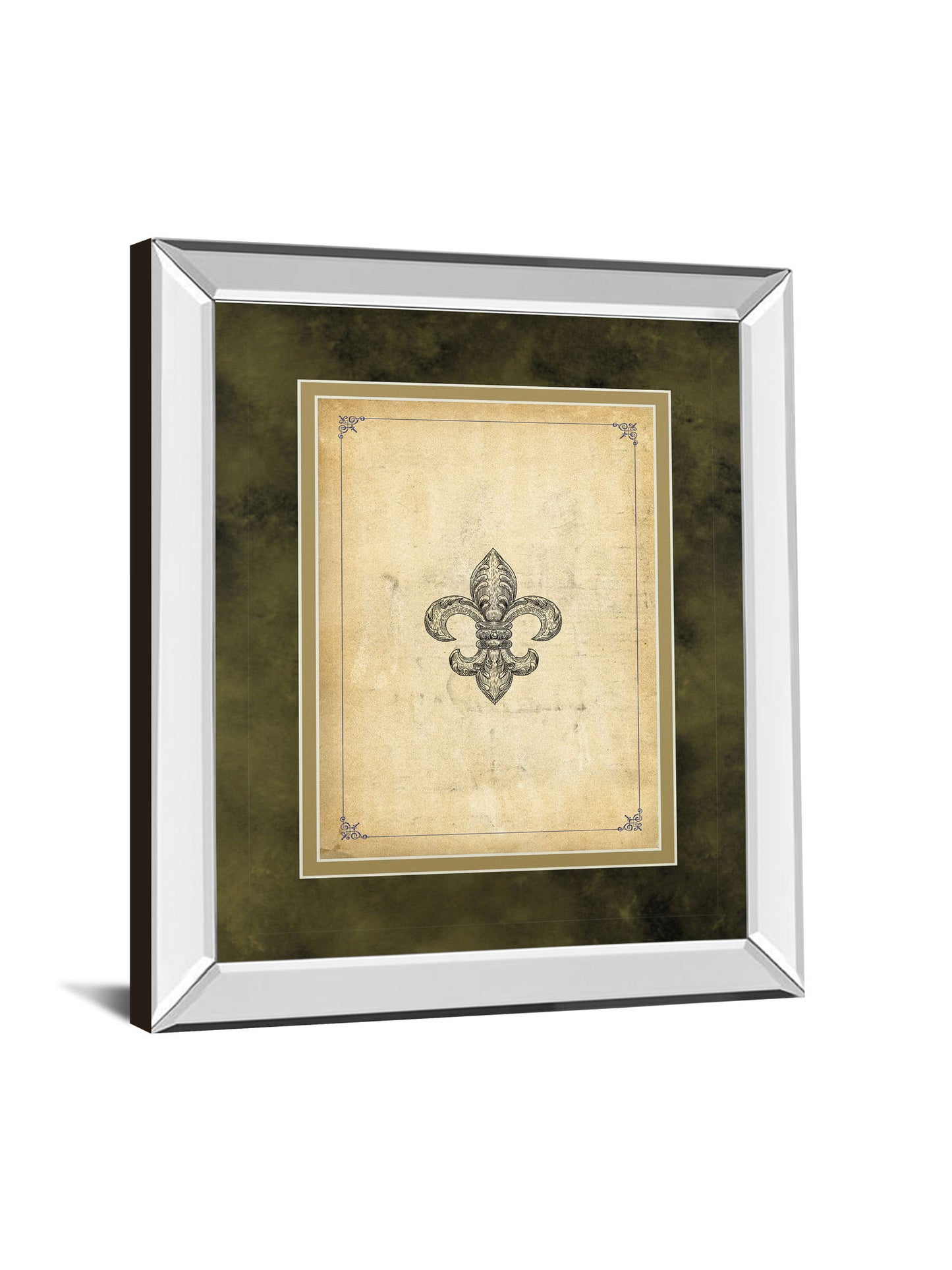 Fleur Di Lies II By Alexey Paviuts - Mirror Framed Print Wall Art - Beige