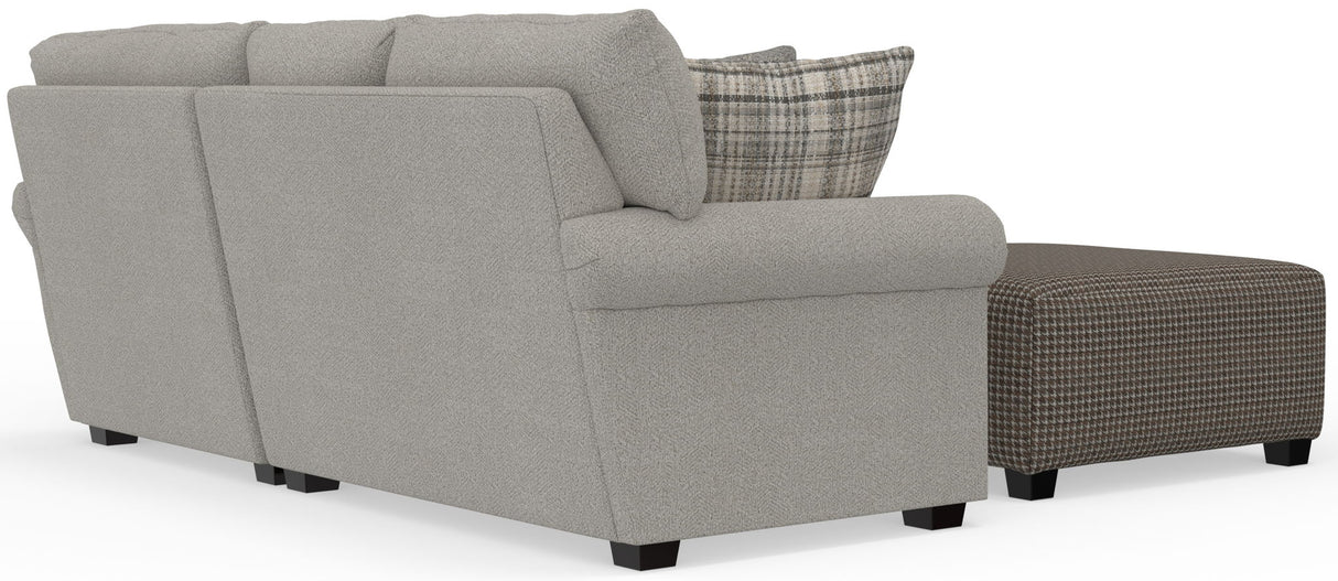 Livingston - Sectional With Comfort Coil Seating, 40" Cocktail Ottoman And Accent Pillows Included