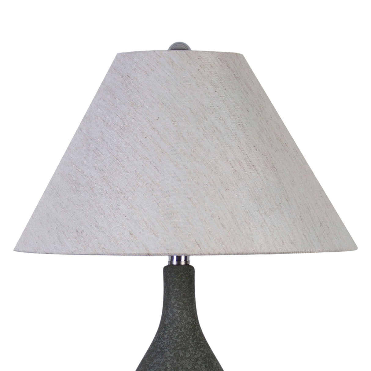 "Cerulean Elegance" Ceramic Table Lamp (Set of 2) - Blue Gray