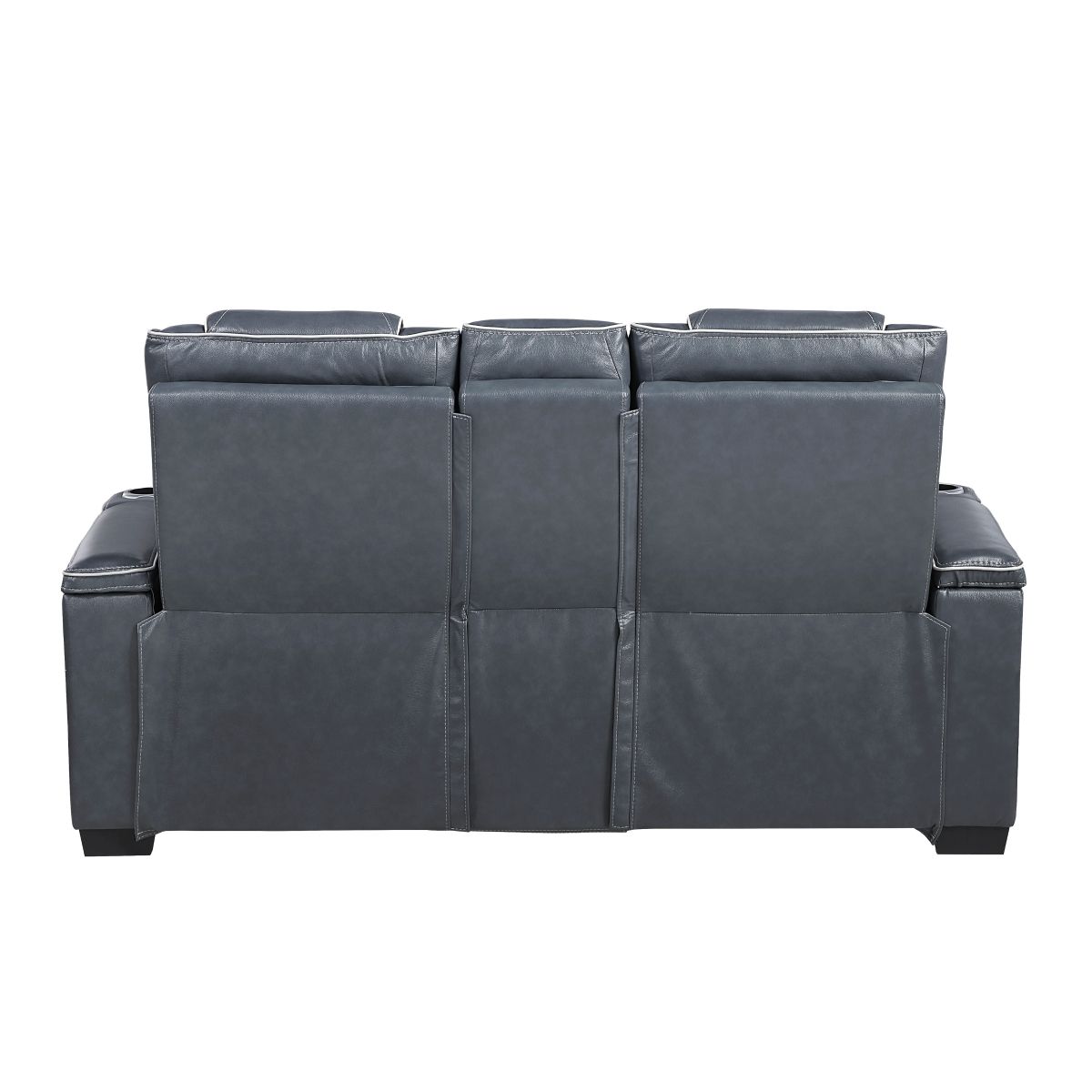 Apex - Power Double Reclining Loveseat With Center Console, Power Headrests, Storage Arms With Cup Holders, Wireless Charger, Air Massage And Heat, LED Lighting And Charging Ports